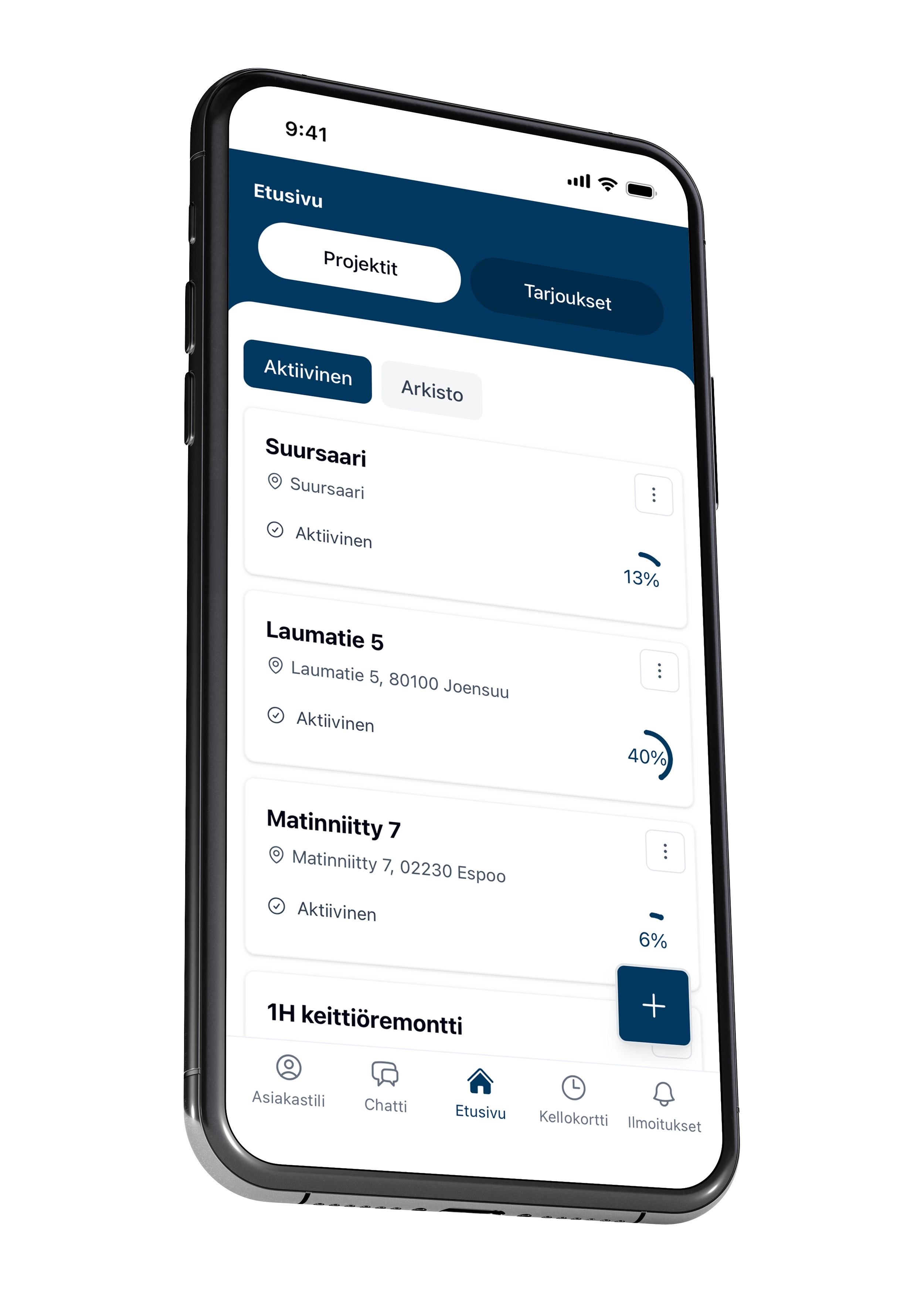 VÖRK App - Etusivu